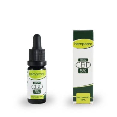 Raw Hempcare CBD 5% 10ml compleet front view