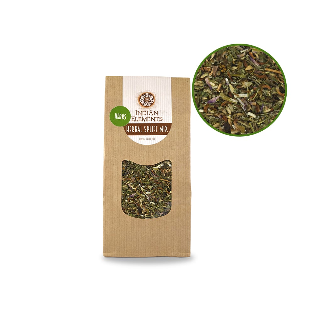 Herbal Spliff mix front view + contents Herbal Spliff mix front view + contents