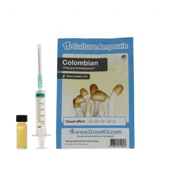✅ Culture Ampoule Colombian Sporenspuit (Psilocybe Colobienscens) analyse - Magische Paddo's - Smartific.com
