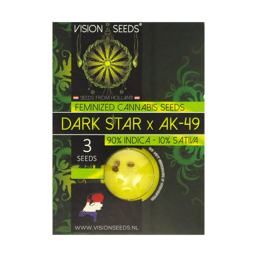 ? Vision Seeds Gefeminiseerd Wietzaadjes DARK STAR X AK-49 Smartific 2014241/2014240 ? Vision Seeds Gefeminiseerd Wietzaadjes DARK STAR X AK-49 Smartific 2014241/2014240