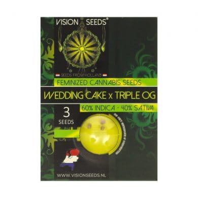 ? Vision Seeds Gefeminiseerd Wietzaadjes WEDDING CAKE X TRIPLE OG Smartific 2014280/2014279