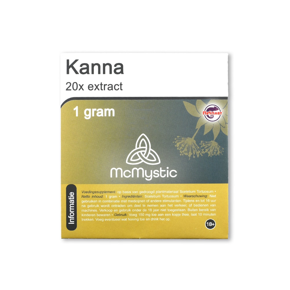 Kanna 20x 1 gram Front view McMystic Kanna 20x 1 gram Front view McMystic