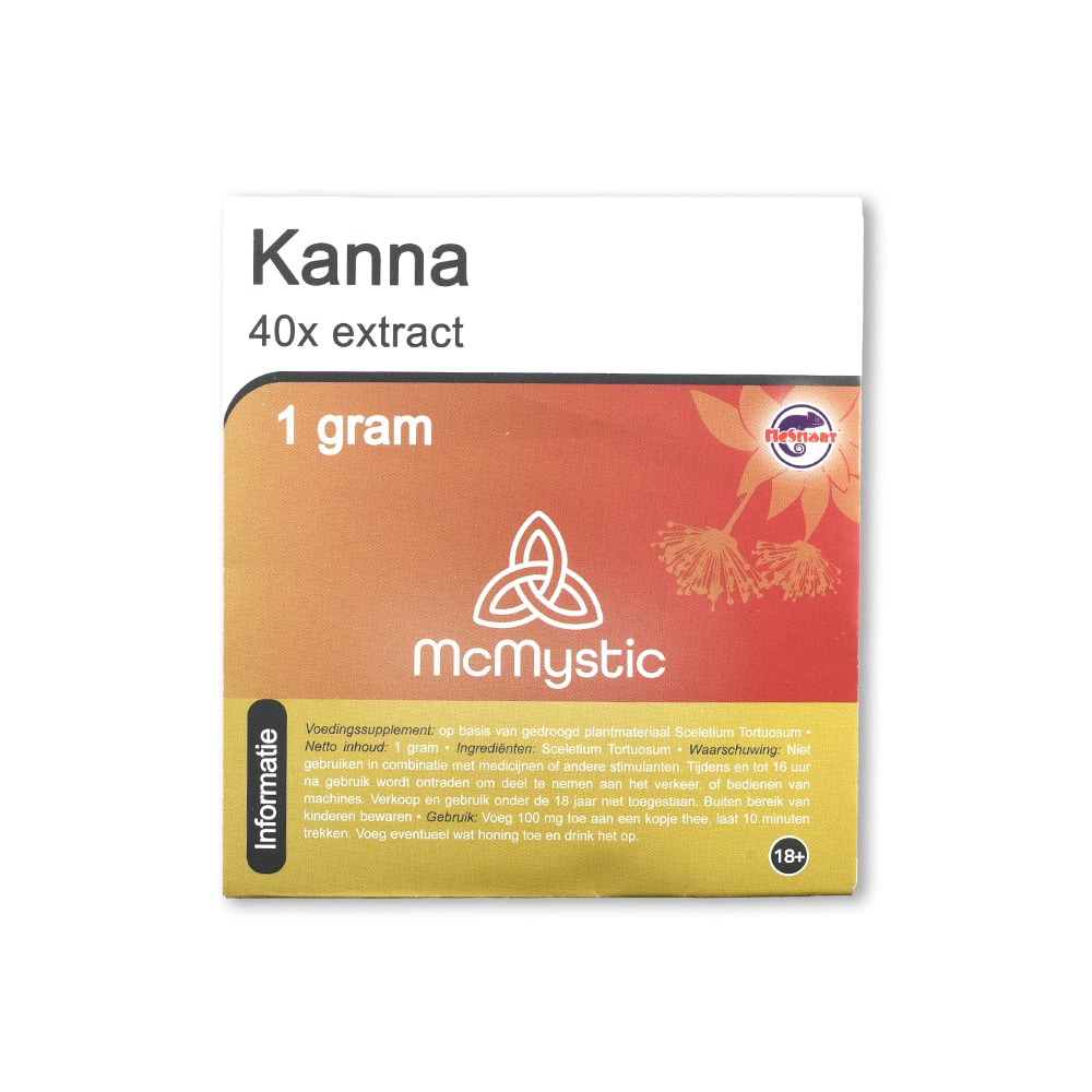 Kanna 40x 1 gram Front view McMystic Kanna 40x 1 gram Front view McMystic