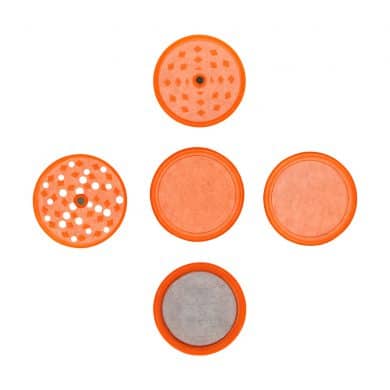 ? Acryl 5-delige oranje grinder Smartific 4250153602224