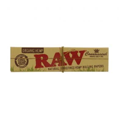 ? Raw Organic Hemp Connoisseur King Size Slim Lange Vloei met Tips Smartific 716165177586