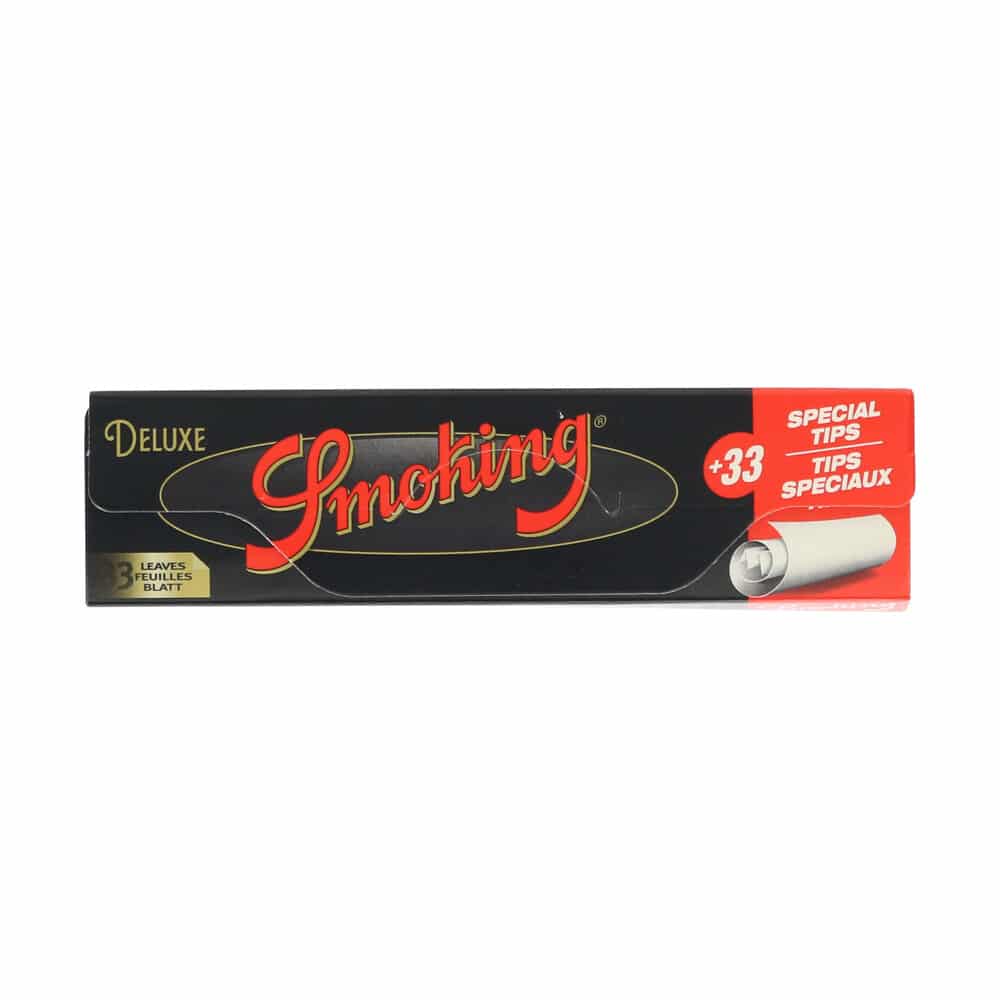 ? Smoking Deluxe Black King Size en Tips Lange Vloei Smartific 8414775013066 ? Smoking Deluxe Black King Size en Tips Lange Vloei Smartific 8414775013066
