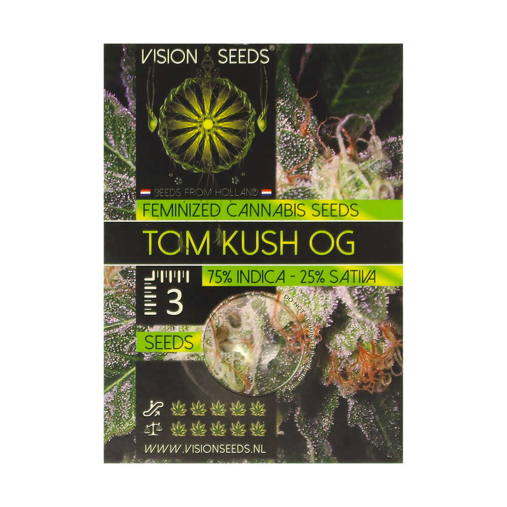 ? Vision Seeds Gefeminiseerd Wietzaadjes TOM KUSH OG Smartific 2014272/2014271 ? Vision Seeds Gefeminiseerd Wietzaadjes TOM KUSH OG Smartific 2014272/2014271