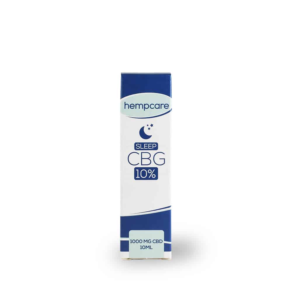 Sleep Hempcare CBG 10% 10ml doosje front view Sleep Hempcare CBG 10% 10ml doosje front view