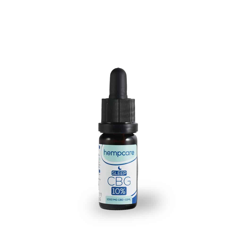 Sleep Hempcare CBG 10% 10ml flesje front view Sleep Hempcare CBG 10% 10ml flesje front view