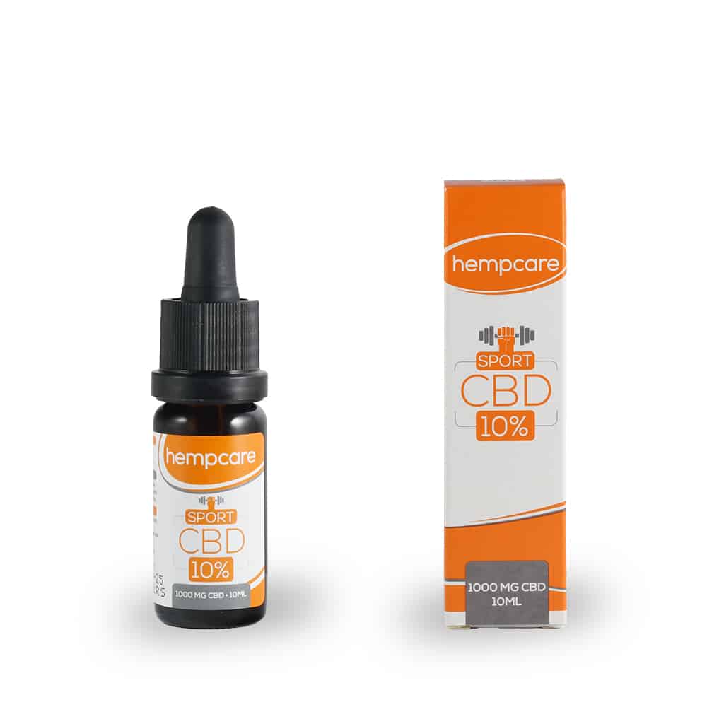 Sport Hempcare CBD 10% 10ml compleet front view Sport Hempcare CBD 10% 10ml compleet front view
