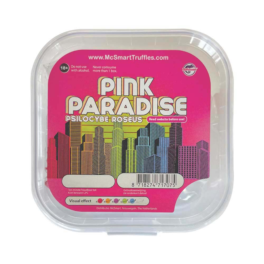 Pink Paradise Magic truffels front Pink Paradise Magic truffels front