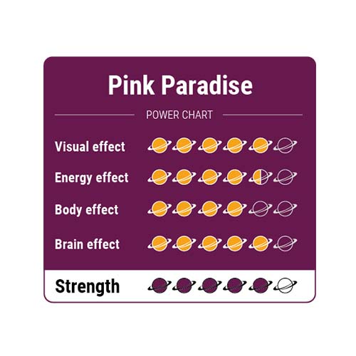 Pink Paradise power chart Pink Paradise power chart