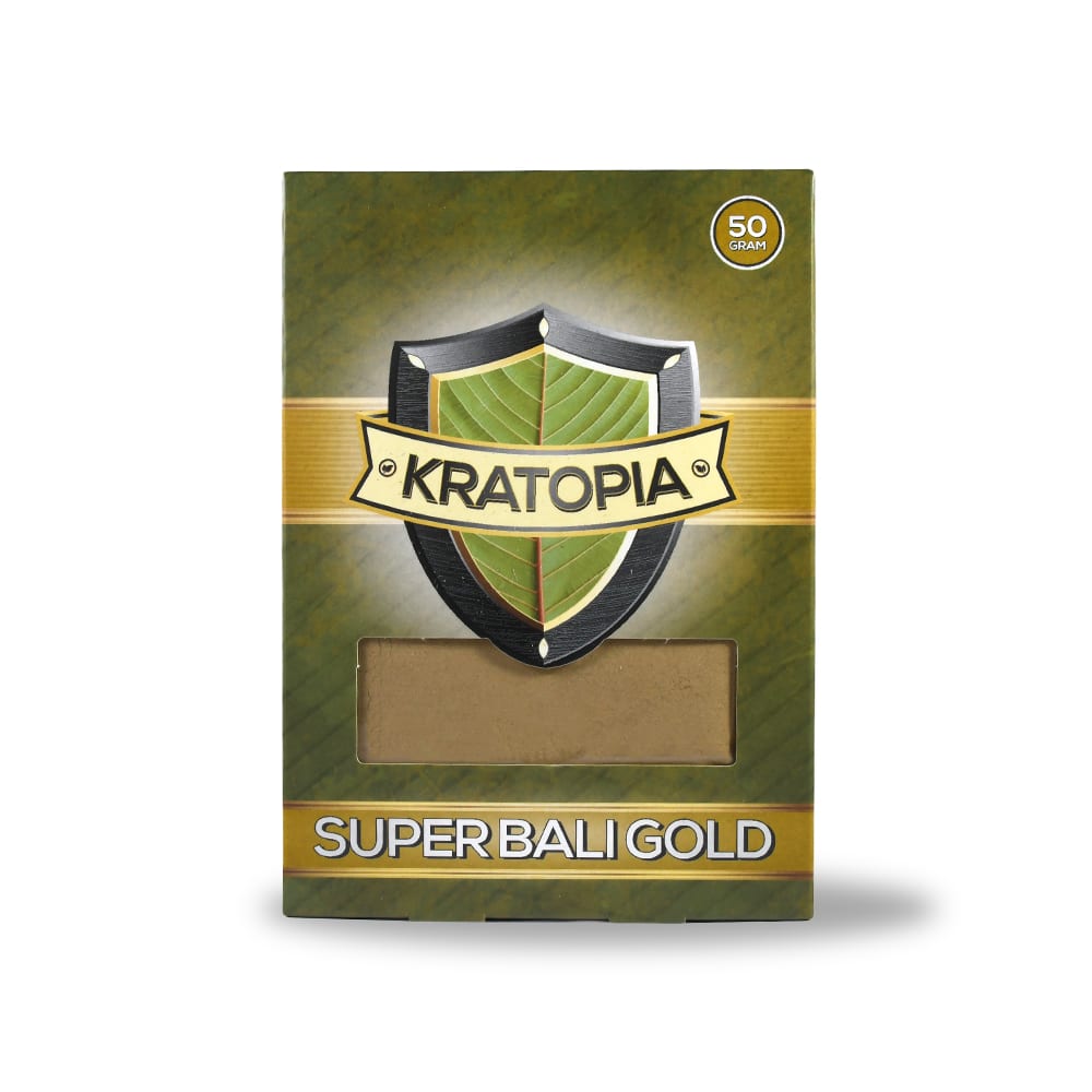 Super Bali Gold Kratom front view Kratopia Super Bali Gold Kratom front view Kratopia