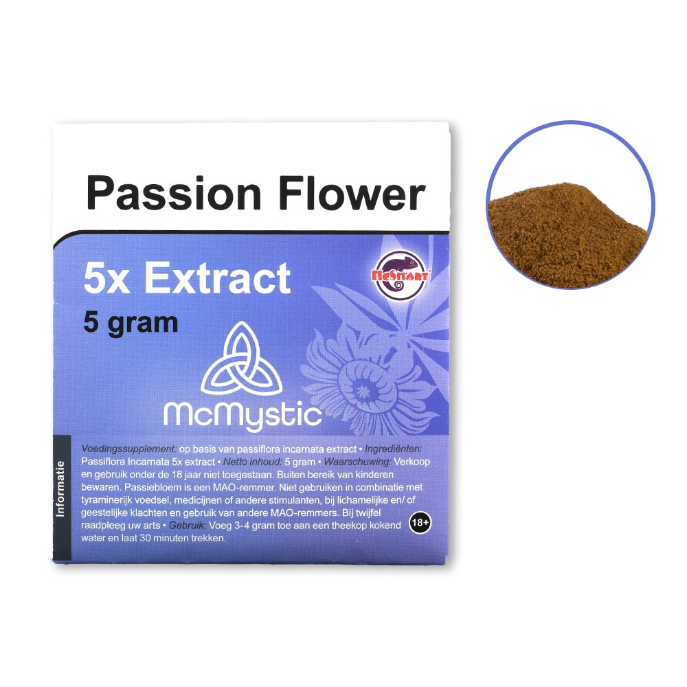 Passion Flower Front view + contents McMystic Passion Flower Front view + contents McMystic