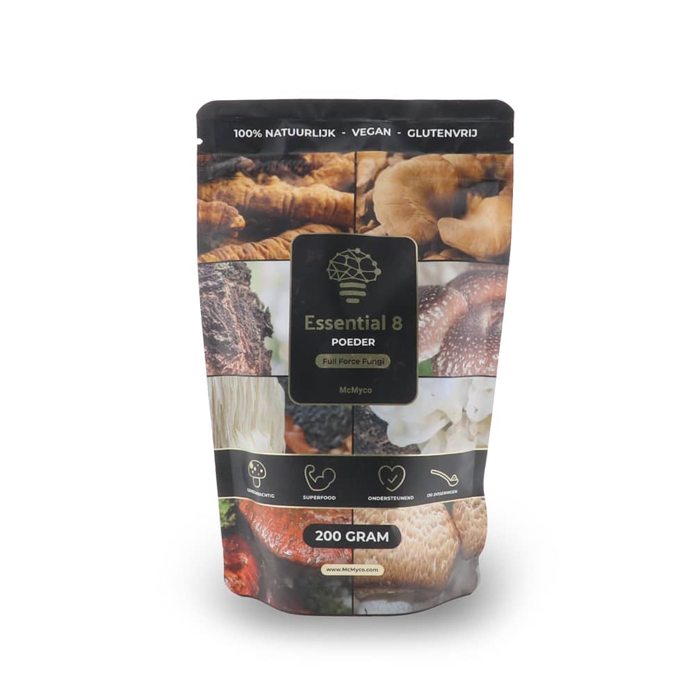 Essential 8 200 gram Essential 8 200 gram front pouch